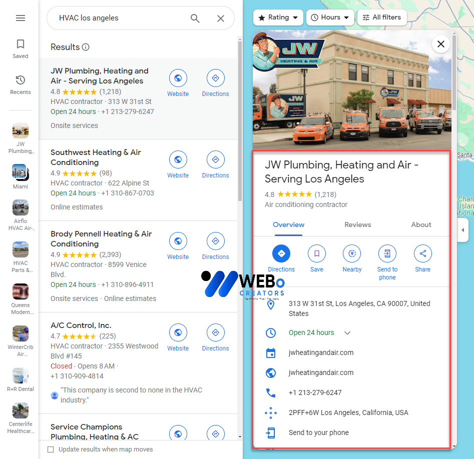 Yelp map listing services in Indianapolis for local business visibility and customer discovery